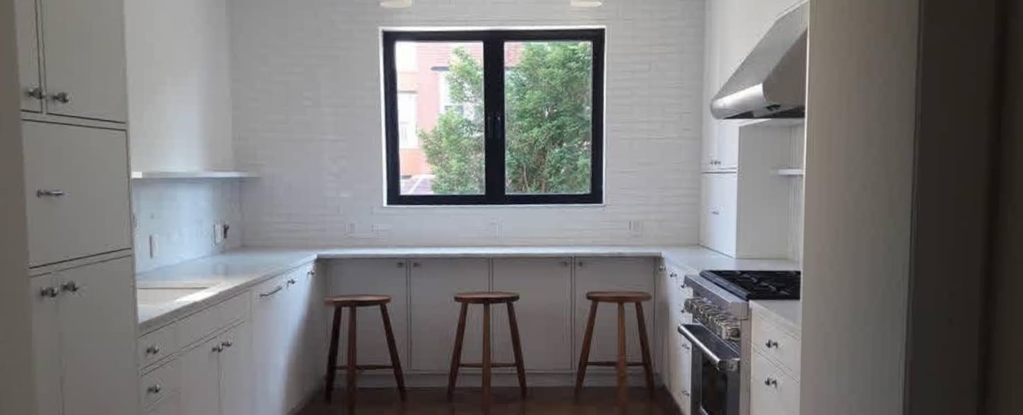 Modern U-shaped kitchen remodel in Albany, NY, by MG Contractor NY